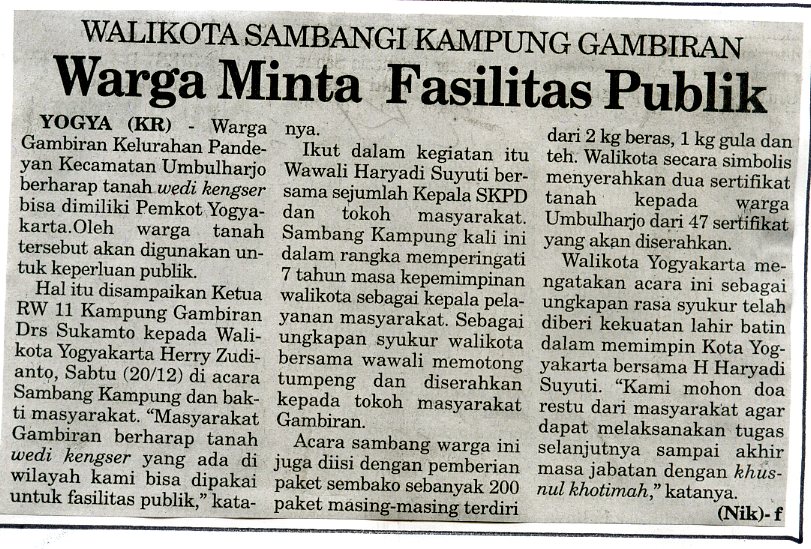 Kliping jogja terbaru